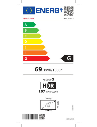 Sharp 50GL4060E | 50 | Smart TV | Google TV | 4k Ultra HD