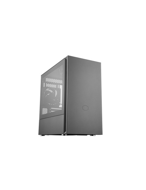 Cooler Master Silencio S400 with Steel side panel Black Mini ITX, Micro ATX Power supply included No