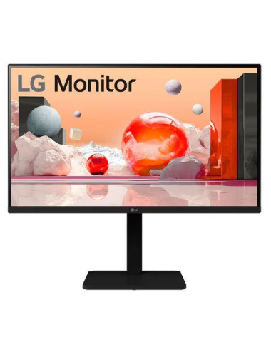 LCD Monitor|LG|27"|Panel IPS|1920x1080|16:9|100Hz|Matte|Speakers|Swivel|Pivot|Height adjustable|Tilt|Colour Black|27BA550-B