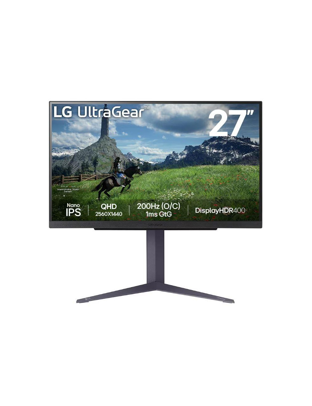 LCD Monitor|LG|27"|Panel IPS|2560x1440|16:9|180Hz|1 ms|Pivot|Height adjustable|Tilt|Colour Black|27GS85Q-B