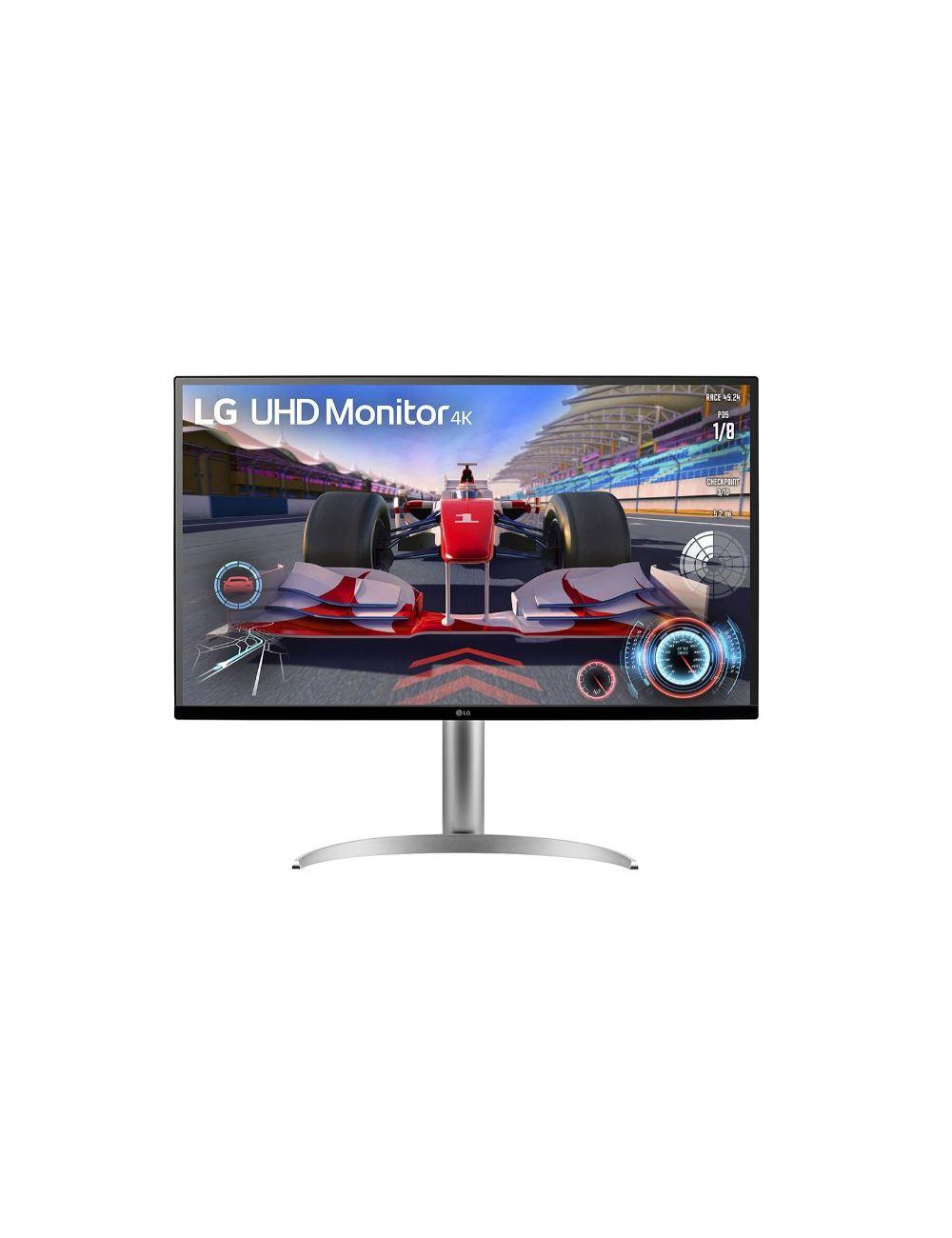 LCD Monitor|LG|31.5"|Panel VA|3840x2160|16:9|144 Hz|Matte|5 ms|Speakers|Pivot|Height adjustable|Tilt|Colour Black / White|32UQ75