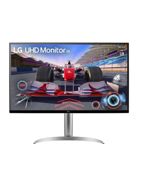 LCD Monitor|LG|31.5"|Panel VA|3840x2160|16:9|144 Hz|Matte|5 ms|Speakers|Pivot|Height adjustable|Tilt|Colour Black / White|32UQ75