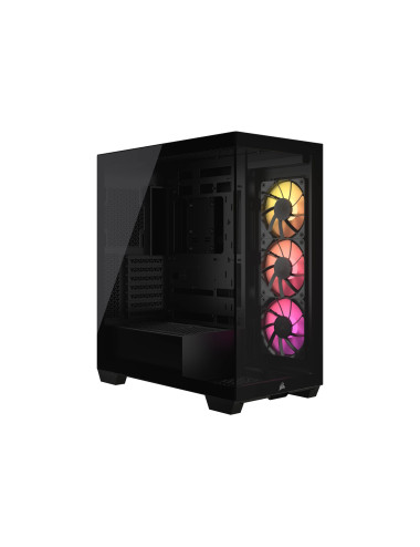 Corsair 3500X ARGB Mid-Tower PC Case, Black