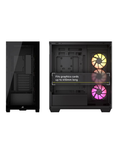 Corsair iCUE LINK 3500X RGB Mid-Tower PC Case, Black