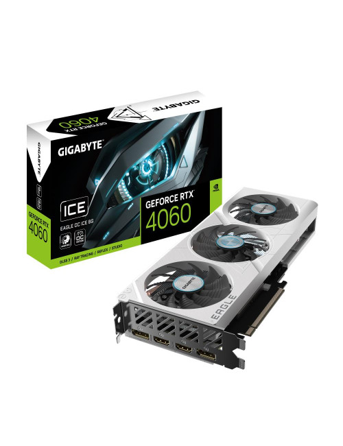 Graphics Card|GIGABYTE|NVIDIA GeForce RTX 4060|8 GB|GDDR6|128 bit|PCIE 4.0 16x|GPU 2505 MHz|2xHDMI|2xDisplayPort|GV-N4060EAGLEOC