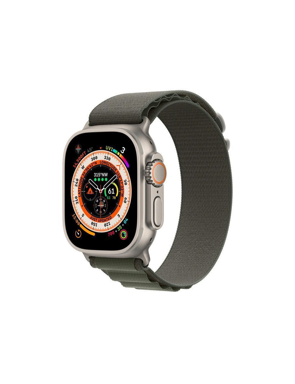 SMARTWATCH ULTRA 49MM GPS/TITANIUM/GREEN MNHJ3 APPLE