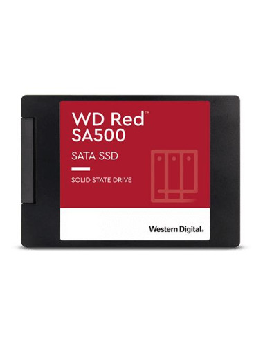 SSD|WESTERN DIGITAL|Red SA500|500GB|SATA 3.0|Write speed 530 MBytes/sec|Read speed 560 MBytes/sec|2,5"|TBW 350 TB|MTBF 2000000 h