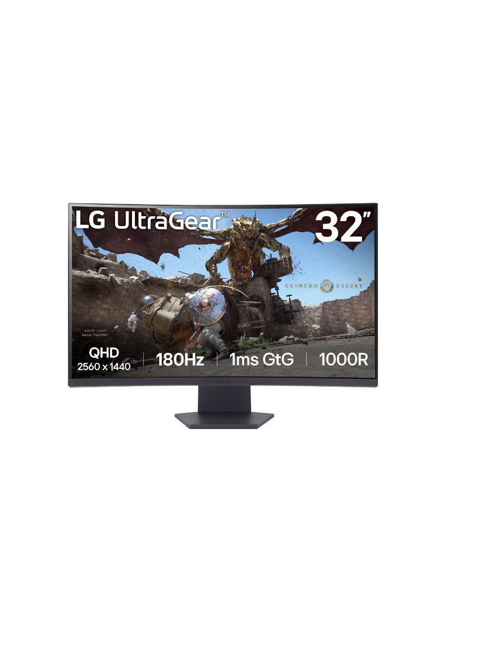 LG 32GS60QC-B | 32 " | VA | QHD | 16:9 | 180 Hz | 1 ms | 2560 x 1440 pixels | 300 cd/m | HDMI ports quantity 2