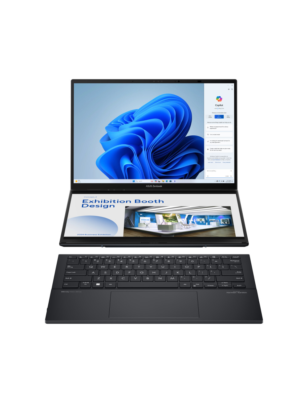 Asus | Zenbook UX8406MA-PZ103W | Inkwell Gray | 14 " | OLED | Touchscreen | 2880 x 1800 pixels | Intel Core Ultra 9 | 32 GB | LP