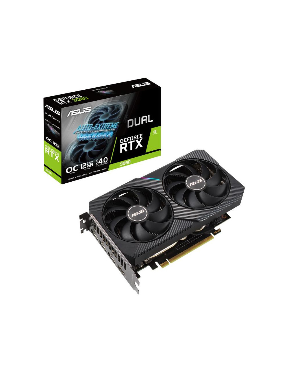 Graphics Card|ASUS|NVIDIA GeForce RTX 3060|12 GB|192 bit|PCIE 4.0 16x|GDDR6|GPU 1837 MHz|1xHDMI|3xDisplayPort|DUAL-RTX3060-O12G-