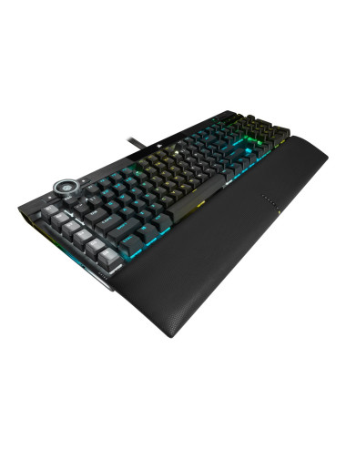 Keyboard | K100 RGB | Mechanical Gaming Keyboard | Wired | Nordic | Black | USB Type-A | CORSAIR OPX Optical-Mechanical