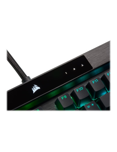 Keyboard | K100 RGB | Mechanical Gaming Keyboard | Wired | Nordic | Black | USB Type-A | CORSAIR OPX Optical-Mechanical