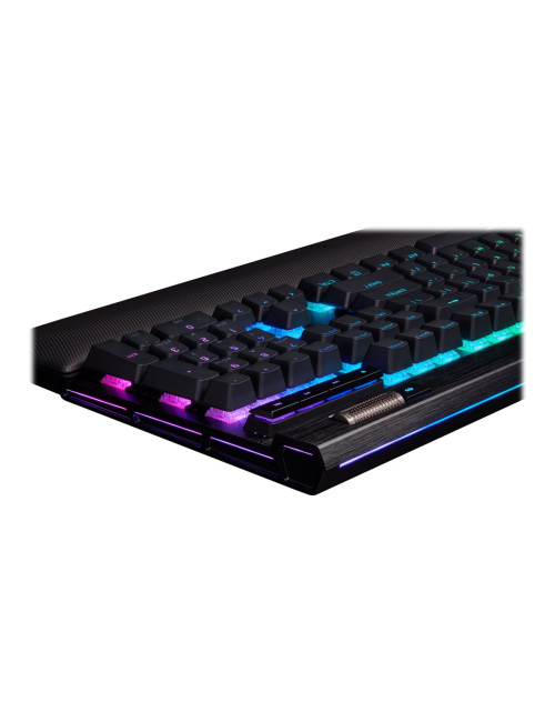 Keyboard | K100 RGB | Mechanical Gaming Keyboard | Wired | Nordic | Black | USB Type-A | CORSAIR OPX Optical-Mechanical