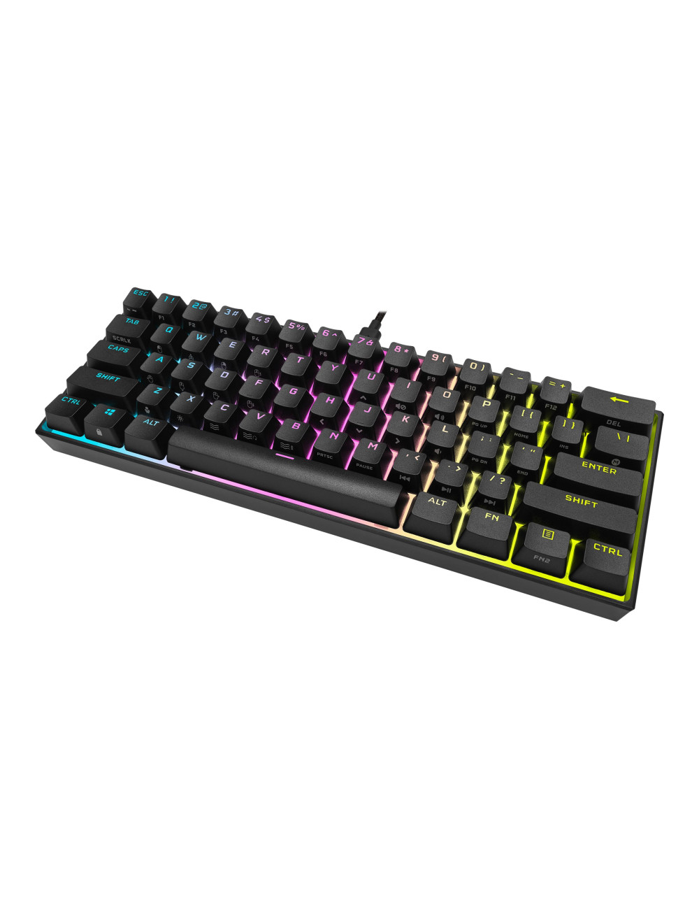 Keyboard | K65 MINI | Mechanical Gaming Keyboard | Wired | Nordic | Black | USB Type-A | CHERRY MX Red