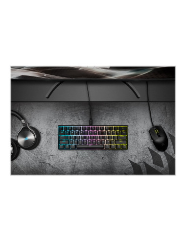 Keyboard | K65 MINI | Mechanical Gaming Keyboard | Wired | Nordic | Black | USB Type-A | CHERRY MX Red