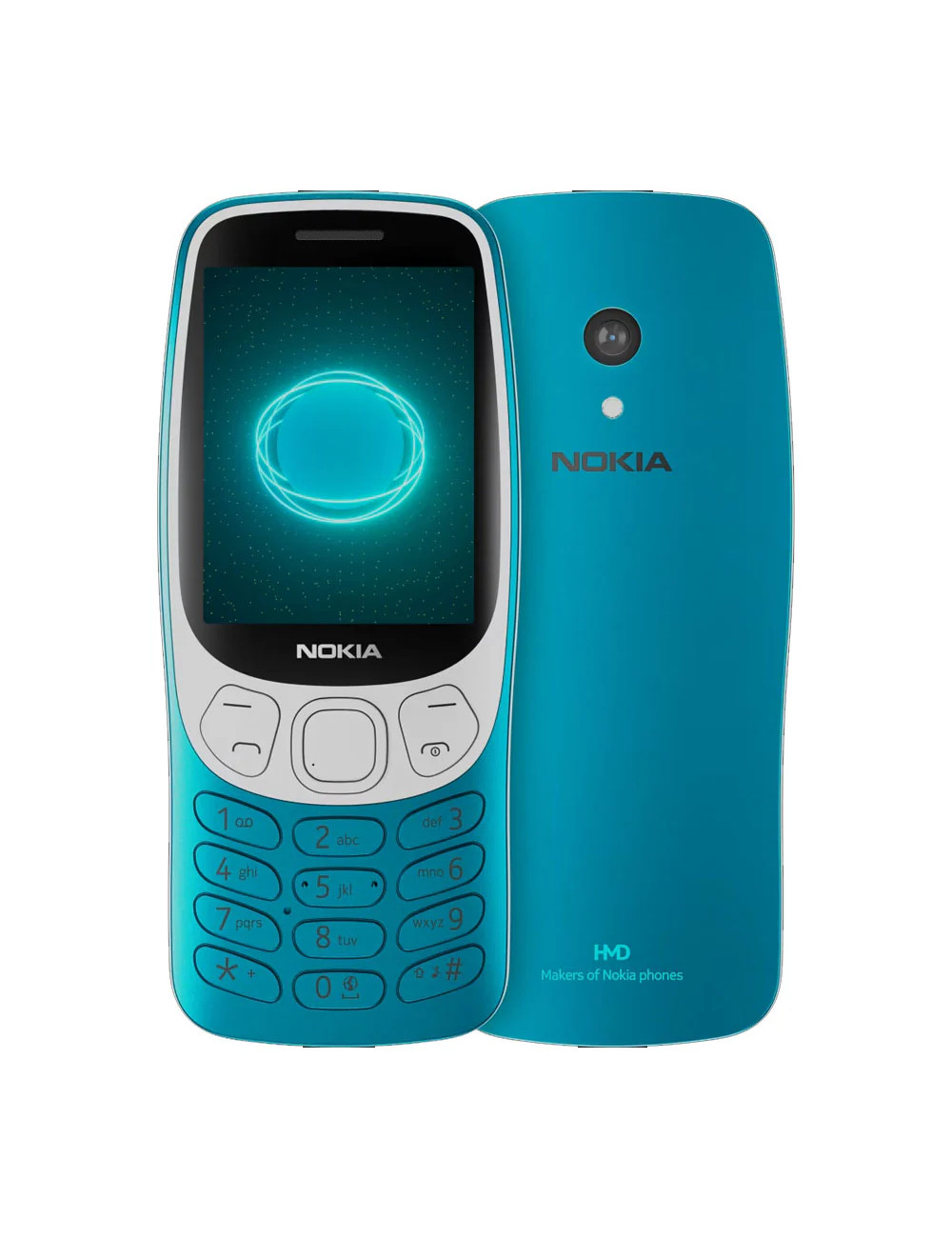 Nokia | 3210 4G (2024) | Scuba Blue | 2.4 " | 128 MB | 64 MB | Dual SIM | Bluetooth | 5.0 | USB version USB Type-C | Main camera