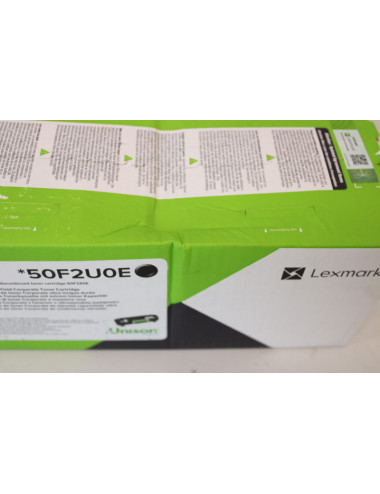 SALE OUT. Lexmark 50F2U0E Cartridge, Black/ , DAMAGED PACKAGING | Lexmark 50F2U0E | 502UE Ultra High Yield Corporate Cartridge (