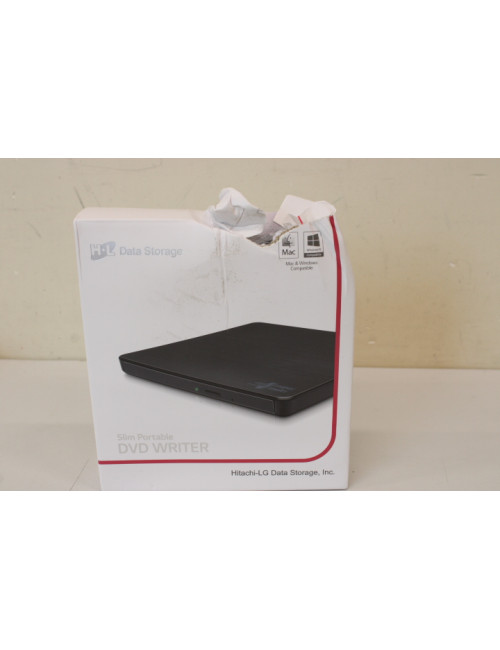 H.L Data Storage Ultra Slim Portable DVD-Writer | GP57EB40 | Interface USB 2.0 | DVD R/RW | CD read speed 24 x | CD write speed 