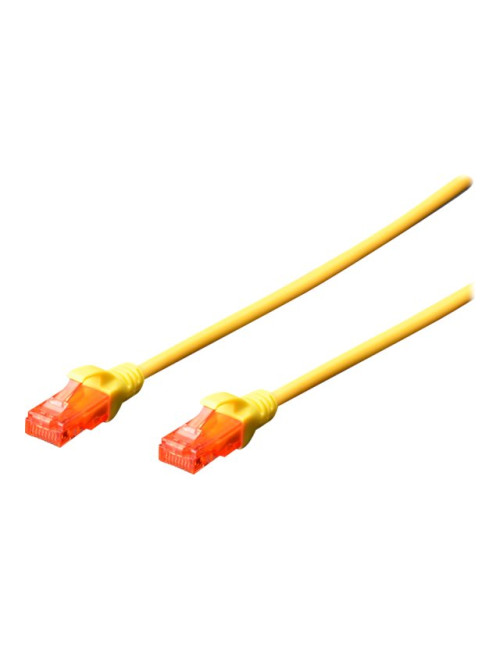 Digitus Patch cord | CAT 6 U-UTP | AWG 26/7 | Cable length: 2 m | Yellow