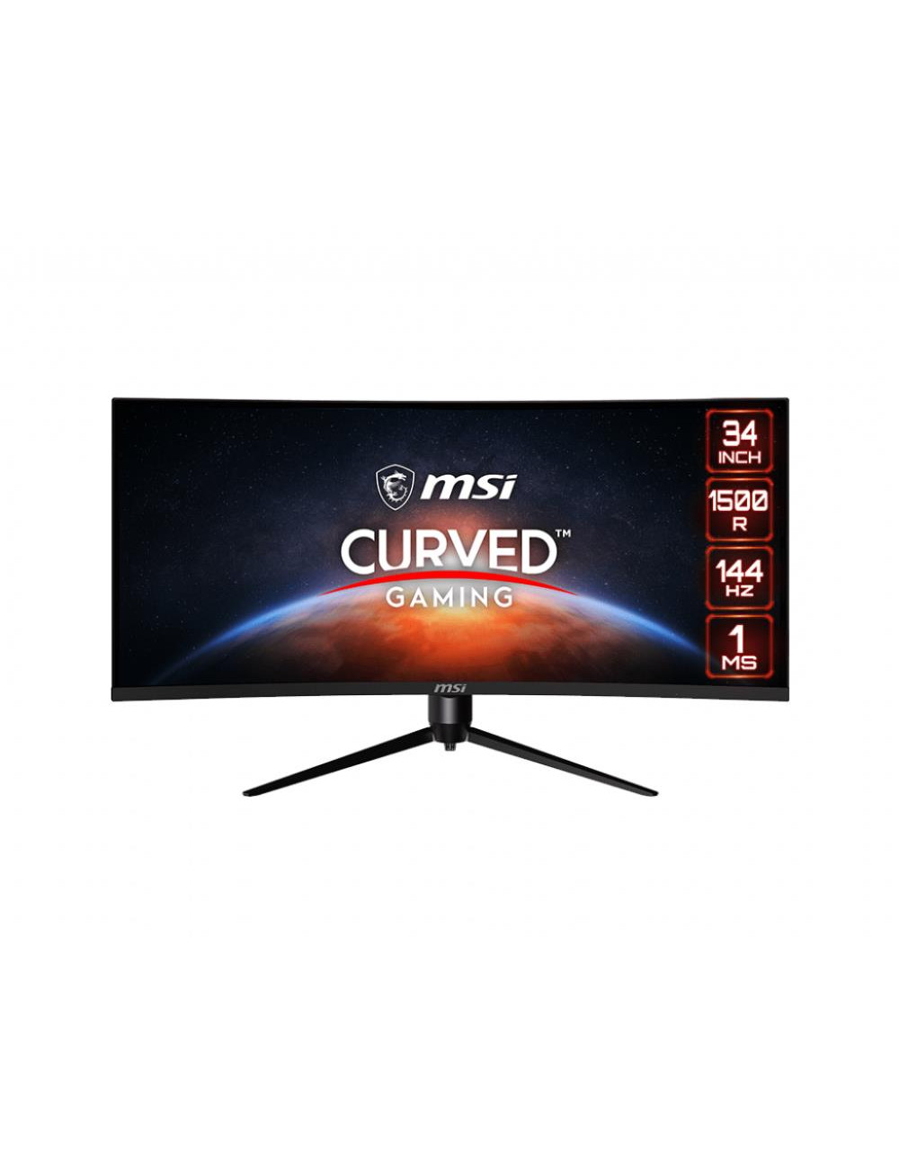 LCD Monitor|MSI|OPTIX MAG342CQR|34"|Gaming/Curved/21 : 9|Panel VA|3440x1440|21:9|144Hz|Matte|1 ms|Swivel|Pivot|Height adjustable