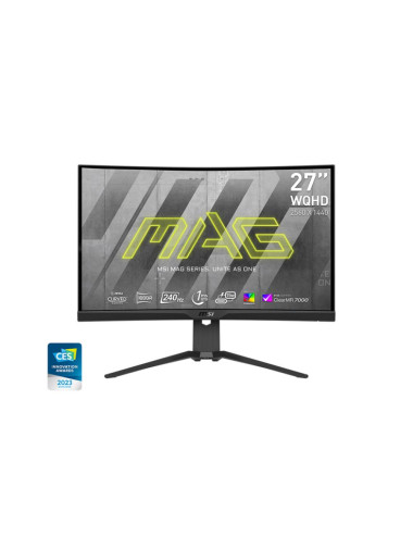 LCD Monitor|MSI|27"|Gaming/Curved|Panel VA|2560x1440|16:9|240Hz|1 ms|Height adjustable|Tilt|Colour Black|MAG275CQRXF