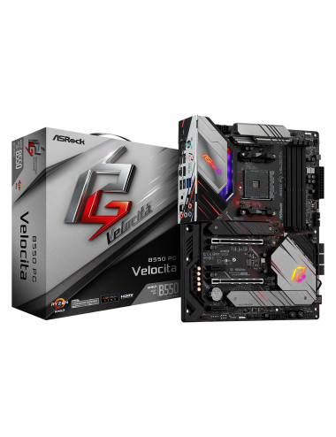 ASRock | B550 PG Velocita | Processor family AMD | Processor socket AM4 | DDR4 DIMM | Memory slots 4 | Supported hard disk drive