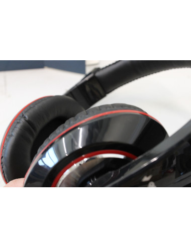 SALE OUT. Gembird MHS-U-001 USB headphones, glossy black | Gembird MHS-U-001 USB headphones | Built-in microphone | USB Type-A |