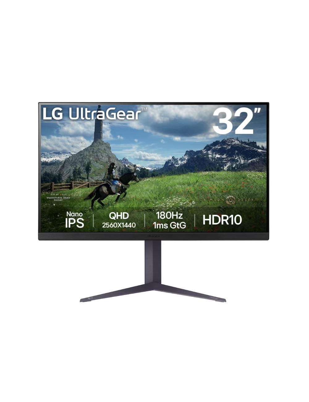 LCD Monitor|LG|31.5"|Panel IPS|2560x1440|16:9|180Hz|1 ms|Pivot|Height adjustable|Tilt|Colour Black|32GS85Q-B