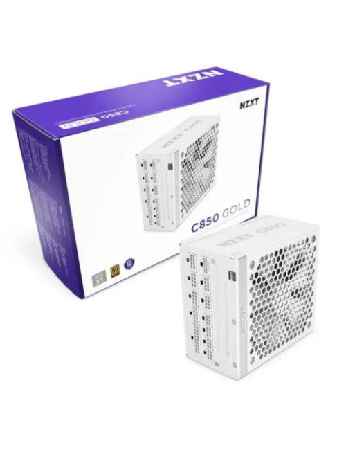 Power Supply|NZXT|850 Watts|Efficiency 80 PLUS GOLD|MTBF 100000 hours|PA-8G2BW-EU