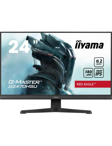 LCD Monitor|IIYAMA|G2470HSU-B6|24"|Panel IPS|1920x1080|16:9|180Hz|Matte|0.2 ms|Speakers|Colour Black|G2470HSU-B6