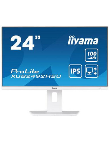 LCD Monitor|IIYAMA|23.8"|Business|Panel IPS|1920x1080|16:9|100Hz|Matte|0.4 ms|Speakers|Swivel|Pivot|Height adjustable|Tilt|XUB24