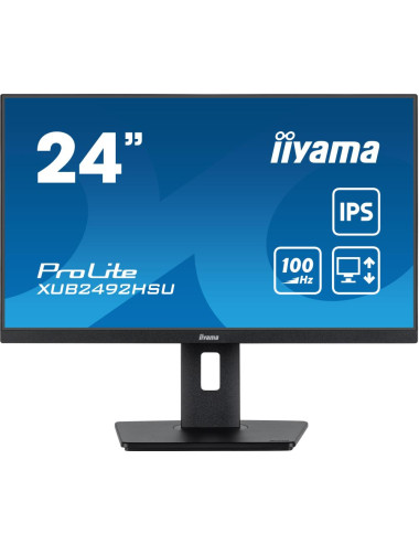 LCD Monitor|IIYAMA|XUB2492HSU-B6|24"|Panel IPS|1920x1080|16:9|Matte|0.4 ms|Speakers|Swivel|Pivot|Height adjustable|Tilt|Colour B