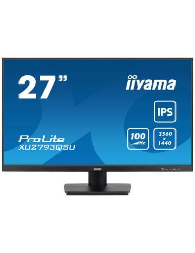 LCD Monitor|IIYAMA|27"|Business|Panel IPS|2560x1440|16:9|100Hz|Matte|1 ms|Speakers|Tilt|Colour Black|XU2793QSU-B6