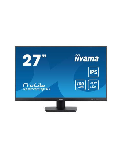 LCD Monitor|IIYAMA|27"|Business|Panel IPS|2560x1440|16:9|100Hz|Matte|1 ms|Speakers|Tilt|Colour Black|XU2793QSU-B6