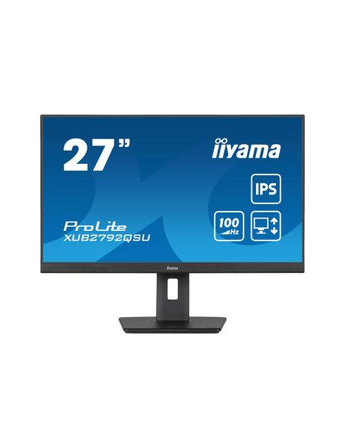 LCD Monitor|IIYAMA|27"|Business|Panel IPS|2560x1440|16:9|100Hz|Matte|0.4 ms|Speakers|Swivel|Pivot|Height adjustable|Tilt|Colour 