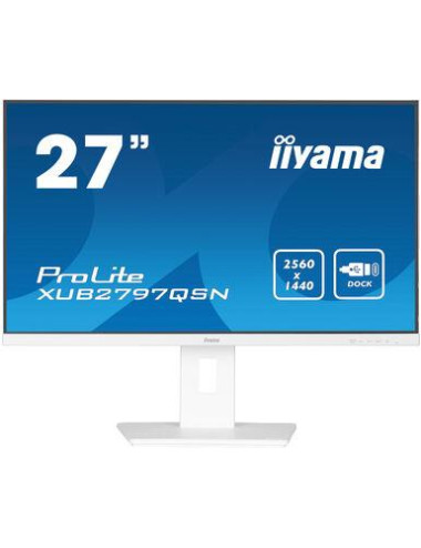 LCD Monitor|IIYAMA|27"|Business|Panel IPS|2560x1440|16:9|100Hz|Matte|1 ms|Speakers|Swivel|Pivot|Height adjustable|Tilt|Colour Wh