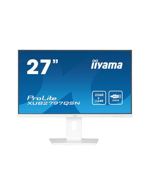 LCD Monitor|IIYAMA|27"|Business|Panel IPS|2560x1440|16:9|100Hz|Matte|1 ms|Speakers|Swivel|Pivot|Height adjustable|Tilt|Colour Wh