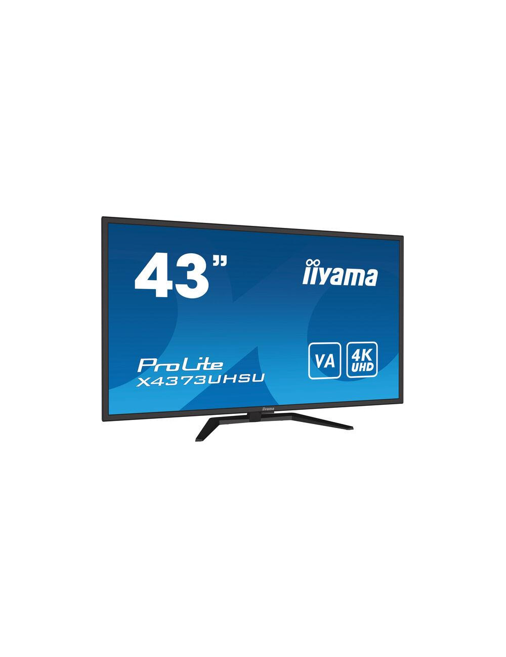 LCD Monitor|IIYAMA|43"|4K|Panel VA|3840x2160|16:9|60Hz|Matte|3 ms|Speakers|Tilt|Colour Black|X4373UHSU-B1