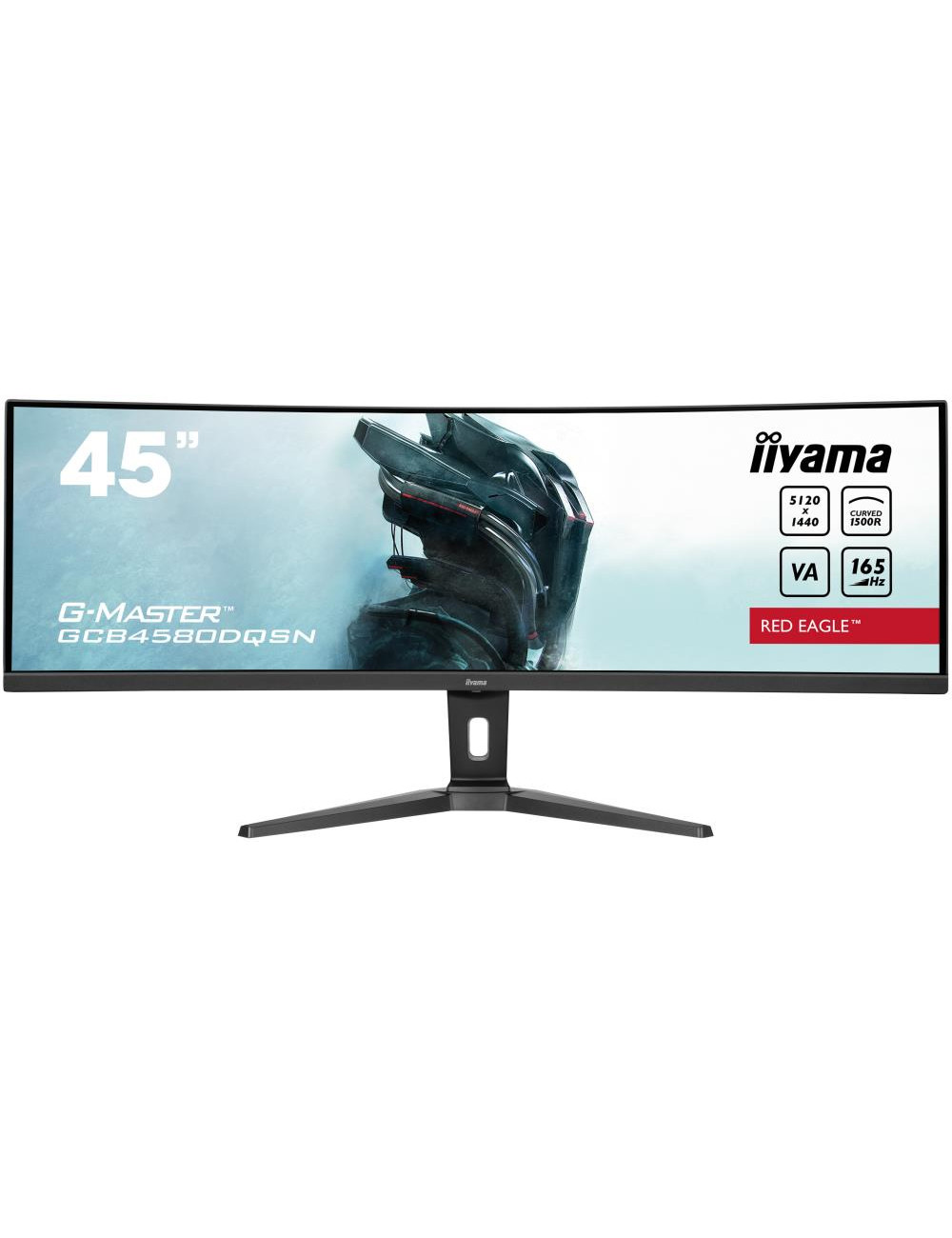 LCD Monitor|IIYAMA|GCB4580DQSN-B1|45"|Curved|Panel VA|5120x1440|32:9|165Hz|Matte|0.8 ms|Speakers|Height adjustable|Tilt|Colour B