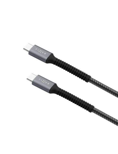 Fixed | Armor Cable USB-C/USB-C, 2 m, 240W | FIXDA-CC2-GR