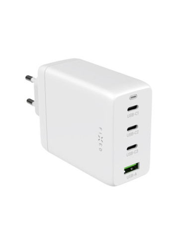 Fixed GaN 3xUSB-C/USB Travel Charger 100W | FIXCG100-3CU-WH