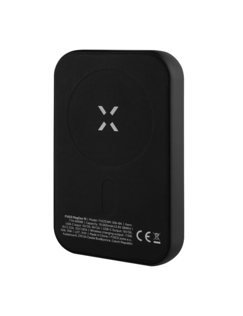 Fixed | MagZen (2nd gen.) with wireless charging and MagSafe support Power bank | FIXZENM2-10-BK | 10000 mAh | USB-C: 5V/2A, 9V/