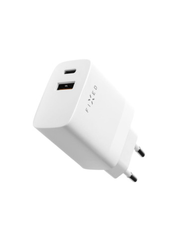 Fixed USB-C/USB Travel Charger 20W | FIXC20N-CU-WH