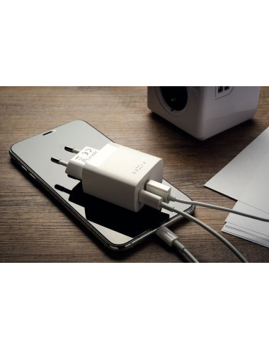 Fixed USB-C/USB Travel Charger 20W | FIXC20N-CU-WH