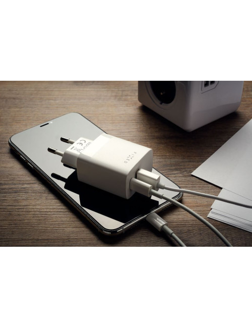 Fixed USB-C/USB Travel Charger 20W | FIXC20N-CU-WH