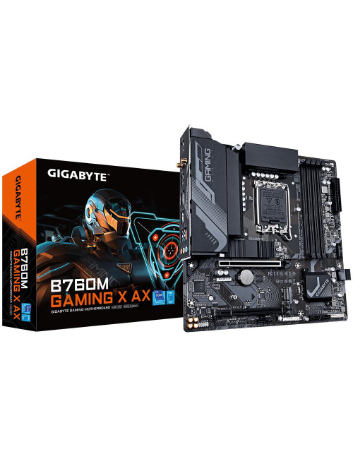 Mainboard|GIGABYTE|Intel B760 Express|LGA1700|Micro-ATX|Memory DDR5|Memory slots 4|1xPCI-Express 4.0 16x|1xM.2|1xHDMI|1xDisplayP