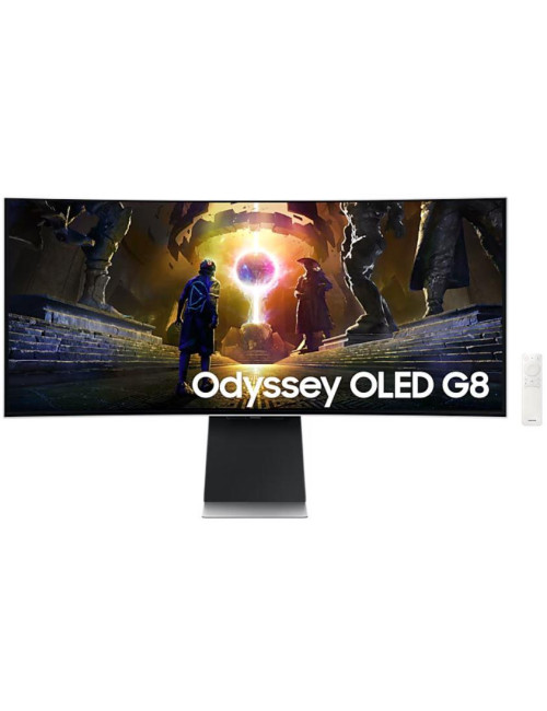 Monitor|SAMSUNG|34"|Gaming/Smart/Curved/21 : 9|Panel OLED|3440x1440|21:9|175Hz|0.03 ms|Speakers|Swivel|Height adjustable|Tilt|LS