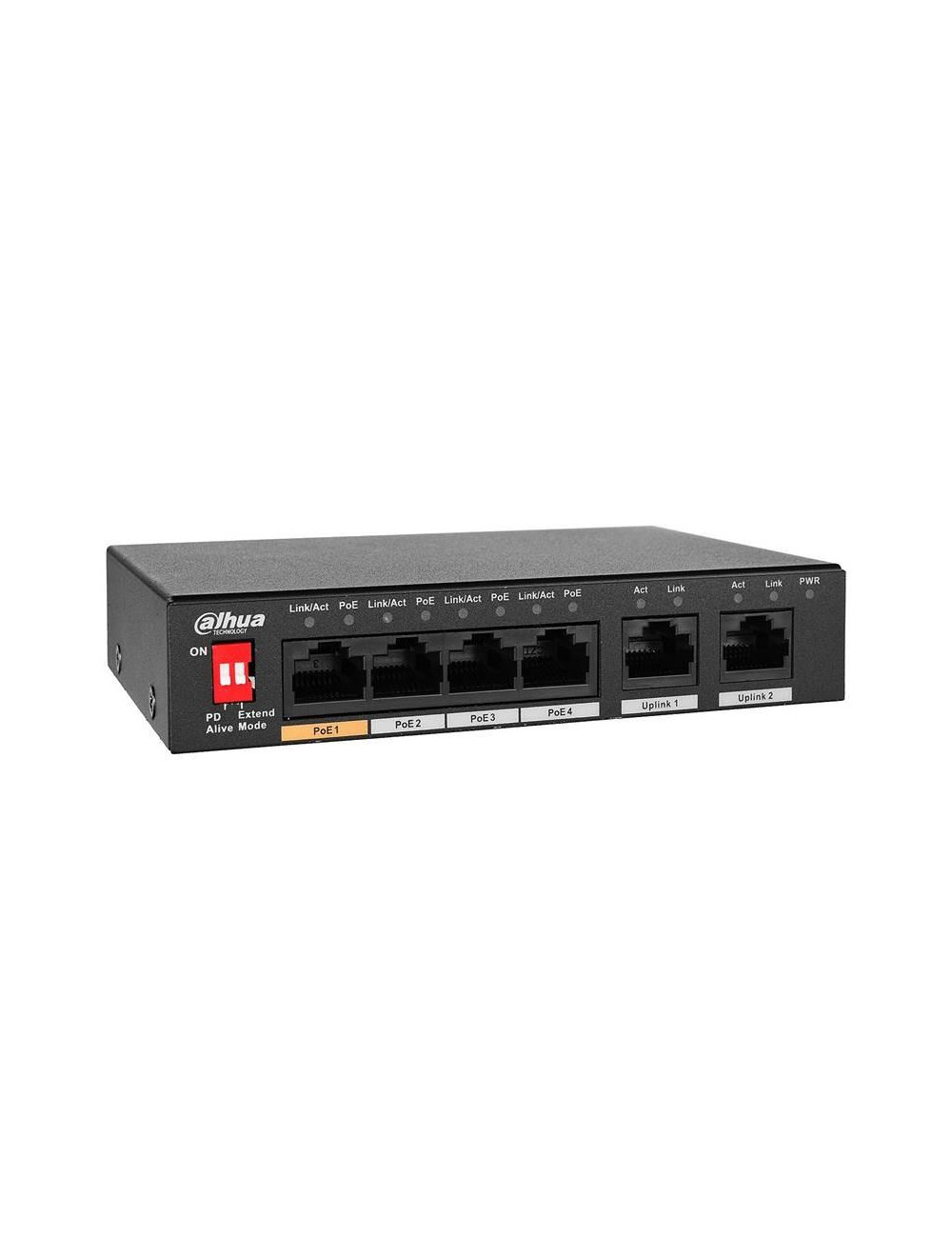 Switch|DAHUA|PFS3005-4ET-60-V2|Desktop/pedestal|PoE ports 4|60 Watts|DH-PFS3005-4ET-60-V2