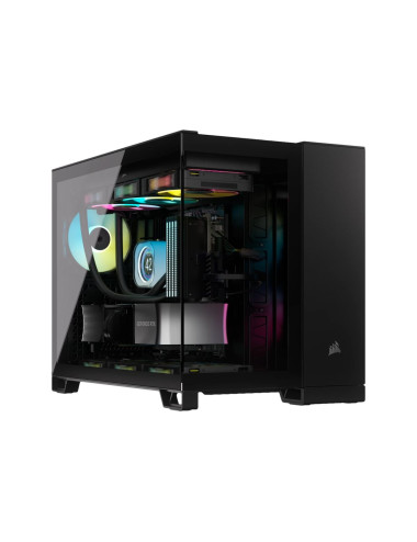 Corsair 2500X Mid-Tower Dual Chamber PC Case, Black