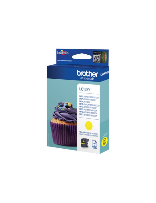 Brother LC123Y | Ink Cartridge | Yellow